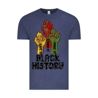 Vintage Denim black history malia Vintage Tee - MaliasSmallBusiness