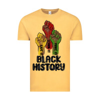 Vintage Mustard black history malia Vintage Tee - MaliasSmallBusiness
