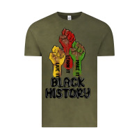 Vintage Olive black history malia Vintage Tee - MaliasSmallBusiness