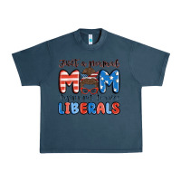 Midnight Navy just a normal mom trying not to raise liberals Urban Heavy Tee - MaliasSmallBusiness