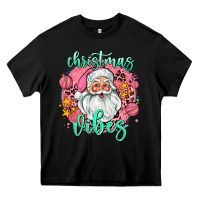Black christmas vibes santa Heavy Core Tee - AdoDesignShop