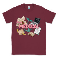 Burgundy medical codler Classic Tee - MaliasSmallBusiness