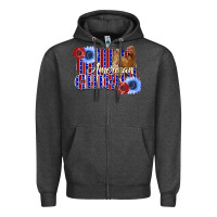 Charcoal Heather American Chicken Zipper Hoodie - Bettercallsaul