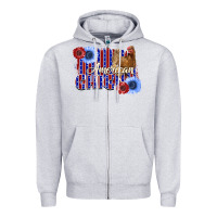 Heather Grey American Chicken Zipper Hoodie - Bettercallsaul