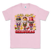Bubblegum Pink Nuts About Christmas Classic Tee - CowhideDigitalArt