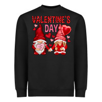 Black valentines day with gnomies Heavyweight Sweatshirt - NancyCooperArtShop