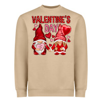 Mushroom valentines day with gnomies Heavyweight Sweatshirt - NancyCooperArtShop