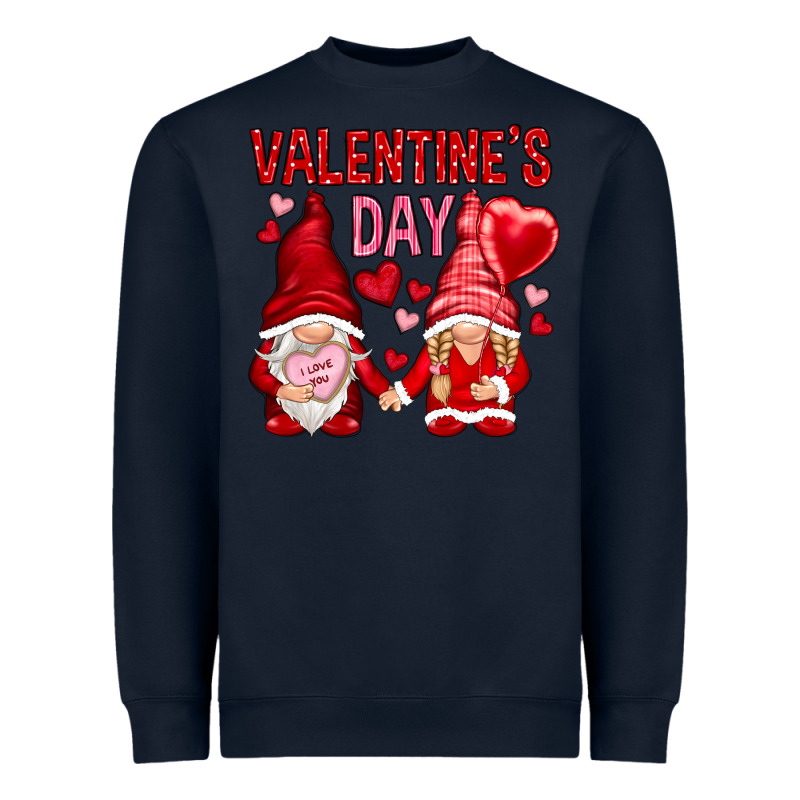 Valentines Day With Gnomies Heavyweight Sweatshirt by NancyCooperArtShop | Teevron