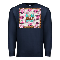 Navy mom daily affirmation Premium Sweatshirt - TumblerDesignByShophia
