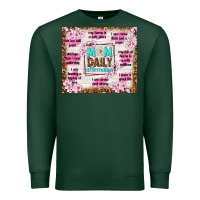 Sports Green mom daily affirmation Premium Sweatshirt - TumblerDesignByShophia