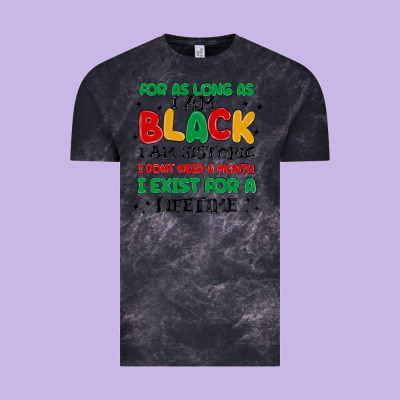 Black  Lifetime Vintage Tee Designed By Maliassmallbusiness