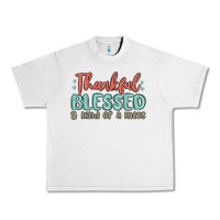 Lunar Rock thankful blessed and kind of a mess Urban Heavy Tee - MaliasSmallBusiness