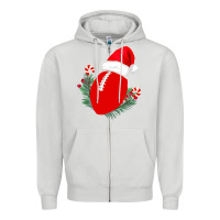 Christmas Football Zipper Hoodie | Teevron