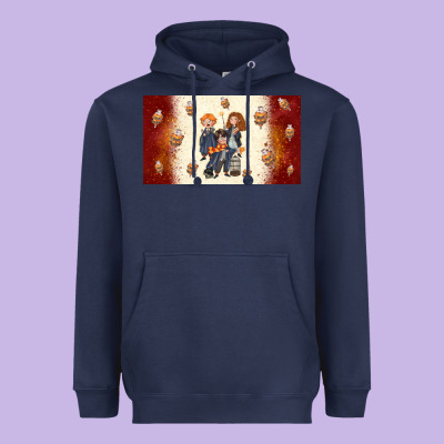 Cartoon Wizards Heavyweight Hoodie Designed By Tumblerdesignbyshophia