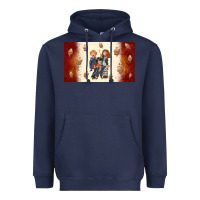 Navy cartoon wizards Heavyweight Hoodie - TumblerDesignByShophia