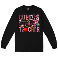 Black cupids favorite teacher Long Sleeve Tee - NancyCooperArtShop