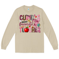 Mushroom cupids favorite teacher Long Sleeve Tee - NancyCooperArtShop