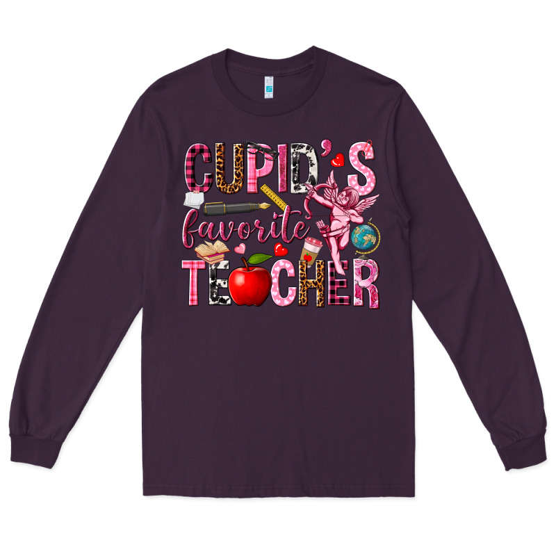 Cupids Favorite Teacher Long Sleeve Tee by NancyCooperArtShop | Teevron
