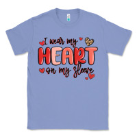 Colony Blue i wear my heart on my sleeve Classic Tee - MaliasSmallBusiness
