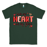Sports Green i wear my heart on my sleeve Classic Tee - MaliasSmallBusiness