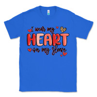 True Royal i wear my heart on my sleeve Classic Tee - MaliasSmallBusiness