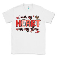 White i wear my heart on my sleeve Classic Tee - MaliasSmallBusiness