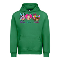 Emerald Peace Love Easter Urban Hoodie - BundleAndBundleShop
