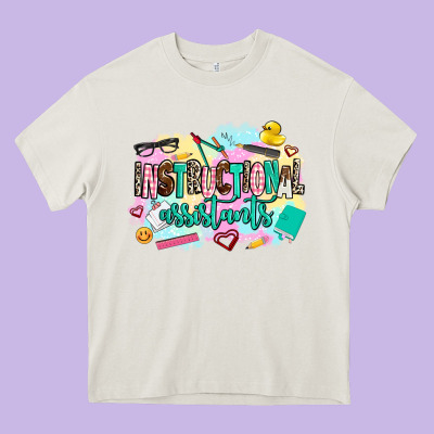 Instructional Assistant's Heavy Core Tee Designed By Adodesignshop