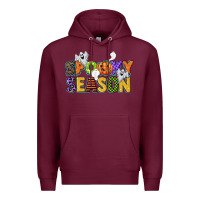 Burgundy spooky season Premium Hoodie - CowGirlArtShop
