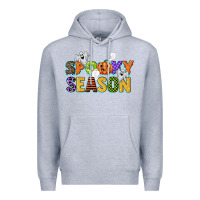Heather Grey spooky season Premium Hoodie - CowGirlArtShop