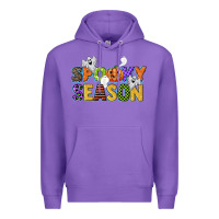 Purple spooky season Premium Hoodie - CowGirlArtShop
