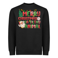 Black merry christmas ya filthy animal Heavyweight Sweatshirt - MaliasSmallBusiness
