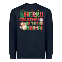Navy merry christmas ya filthy animal Heavyweight Sweatshirt - MaliasSmallBusiness