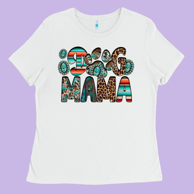 Dog Mama Ladies Tee Designed By Racoondesign