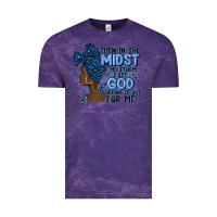 Cloud Purple even in the midst of may storm afro woman Vintage Tee - MaliasSmallBusiness