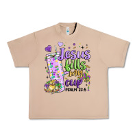Burro mardi gras jesus fills my cup Urban Heavy Tee - MaliasSmallBusiness