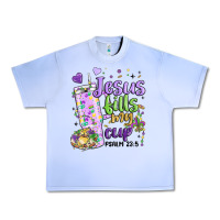 Grape Ice mardi gras jesus fills my cup Urban Heavy Tee - MaliasSmallBusiness