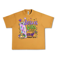 Peanut Butter mardi gras jesus fills my cup Urban Heavy Tee - MaliasSmallBusiness