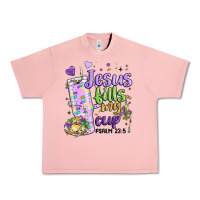Salmon mardi gras jesus fills my cup Urban Heavy Tee - MaliasSmallBusiness