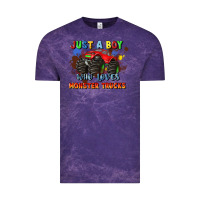 Cloud Purple just a boy who loves monster trucks Vintage Tee - JahusDesignShop