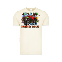 Vintage Arctic just a boy who loves monster trucks Vintage Tee - JahusDesignShop