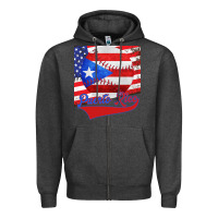 Charcoal Heather Puerto Rico Baseball Zipper Hoodie - Bettercallsaul