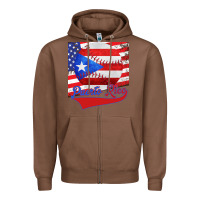 Chestnut Puerto Rico Baseball Zipper Hoodie - Bettercallsaul