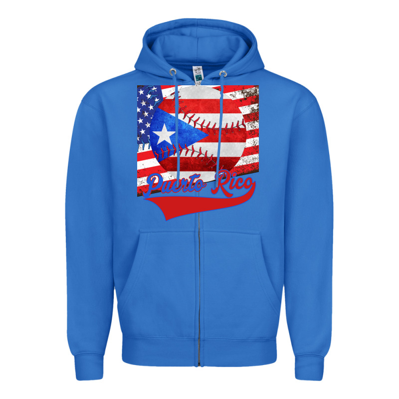 Puerto Rico Baseball Zipper Hoodie by Bettercallsaul | Teevron