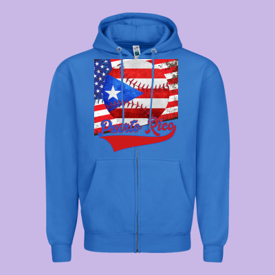Puerto Rico Baseball Zipper Hoodie Designed By Bettercallsaul