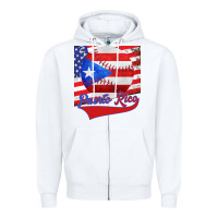 White Puerto Rico Baseball Zipper Hoodie - Bettercallsaul