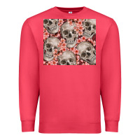 Cardinal skulls and flowers Premium Sweatshirt - TumblerDesignByShophia
