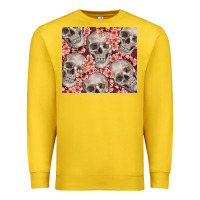 Lemon skulls and flowers Premium Sweatshirt - TumblerDesignByShophia