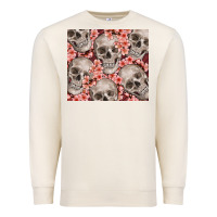 Sandshell skulls and flowers Premium Sweatshirt - TumblerDesignByShophia