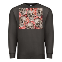 Smoke skulls and flowers Premium Sweatshirt - TumblerDesignByShophia